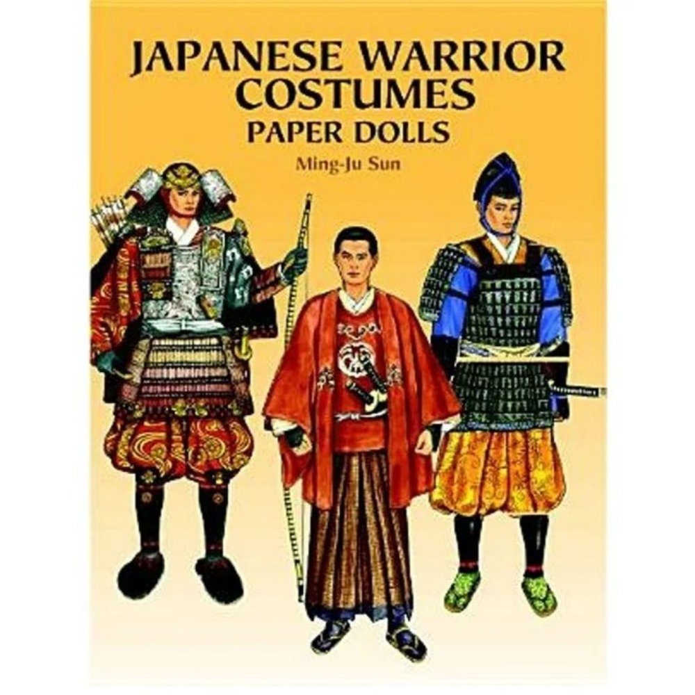 Japanese Warrior Costumes Paper Dolls by Ming-Ju Sun